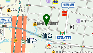 カットクラブヒロの地図画像