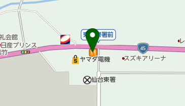 まるまつ 苦竹店の地図画像