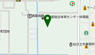 宮城県庁 宮城県地方公所 宮城県障害者スポーツ協会の地図画像