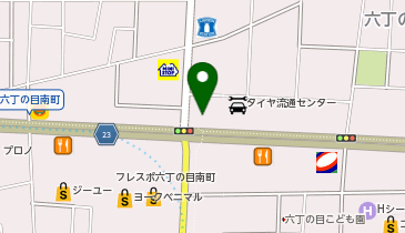 ダブルストーン六丁の目店の地図画像