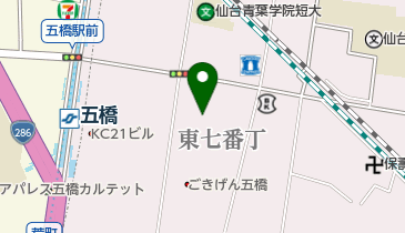 東北七県電気工事業企業年金基金の地図画像