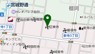 正楽寺の地図画像