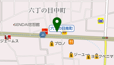 ヘアーサロン東の地図画像