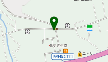 器の郷ひろ埜西多賀店の地図画像