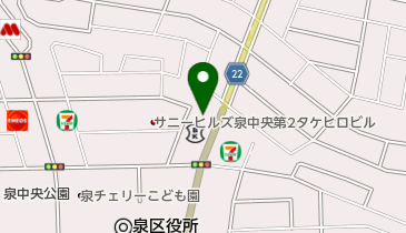 サンリツ楽器 ピアノパークの地図画像