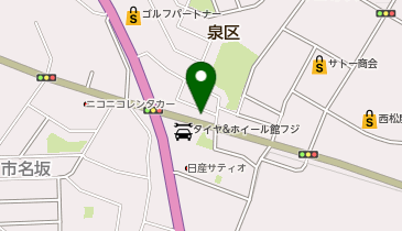 メモリーオートの地図画像