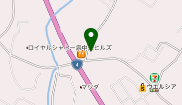ビリヤードパワーハウス泉バイパス店の地図画像