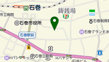 石巻市医師会付属臨床検査センターの地図画像