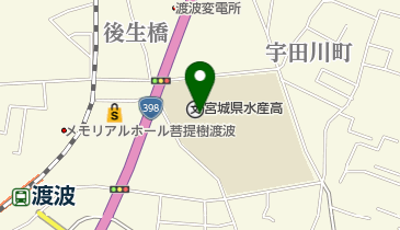 錨章会館食堂の地図画像