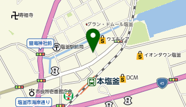 美容室D2の地図画像