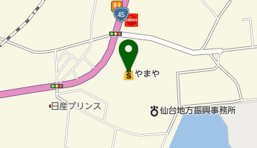 まるまつ塩釜店の地図画像