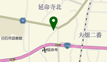 白洗舎クリーニング店の地図画像