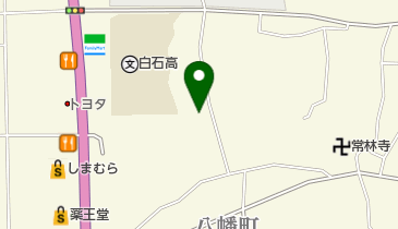 丸京ふとん店工場の地図画像