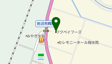 株式会社フクベイフーズの地図画像