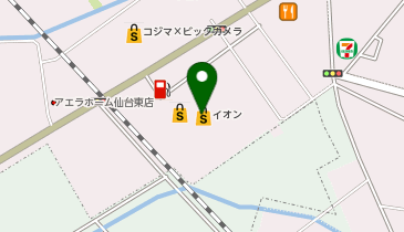 うさちゃんクリーニングイオン多賀城店の地図画像