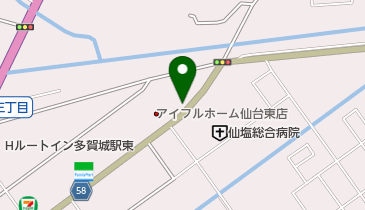 伊達なおふくろ弁当の地図画像