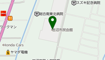 岩沼市 中央公民館の地図画像