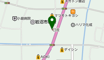 宮城日産自動車株式会社岩沼店の地図画像