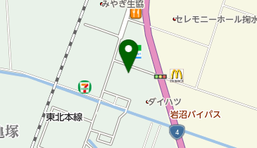 有限会社本田塗料店の地図画像