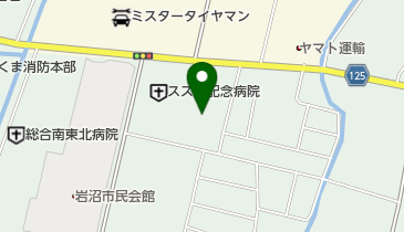 岩沼市役所 やすらぎの里の地図画像