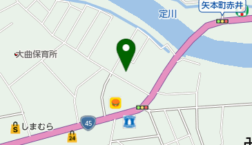 オーロラ美容室の地図画像