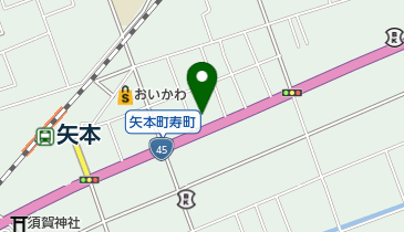 理容わかばの地図画像