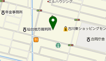 コックス古川店の地図画像