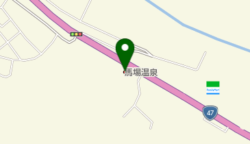 馬場温泉の地図画像