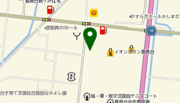 和風レストランまるまつ鹿島台店の地図画像