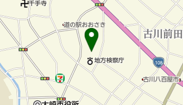 古川拘置支所の地図画像