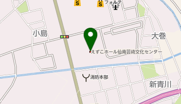 仙南芸術文化センターえずこホールの地図画像