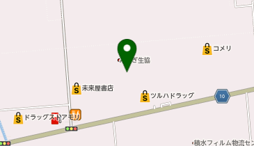 アイザワ補聴器コーナーメガネの相沢亘理店の地図画像