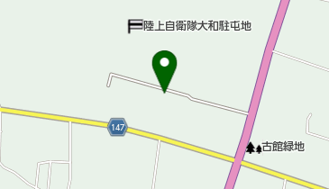 陸上自衛隊大和駐とん地の地図画像