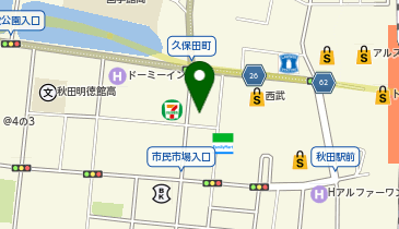 アデランス秋田の地図画像