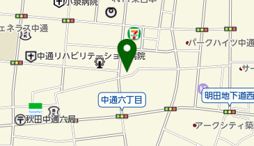 秋田画廊の地図画像