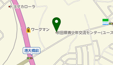 秋田県青年会館の地図画像