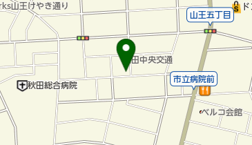 秋田中央交通労働組合の地図画像