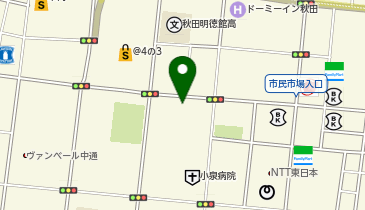 クロロフイル秋田美顔教室の地図画像