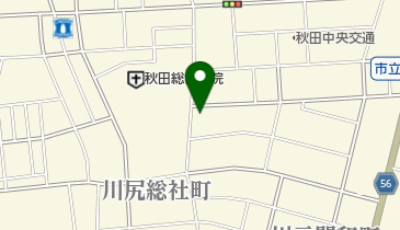 アキタコンパニオンクラブテイクワンの地図画像