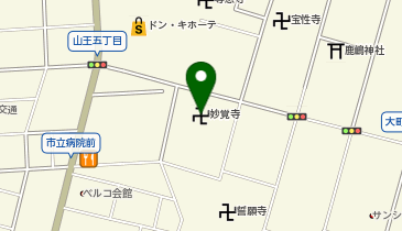 妙覚寺の地図画像