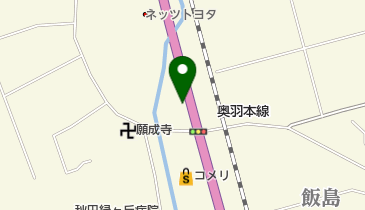 肉のわかば飯島店の地図画像