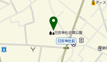 日吉神社の地図画像