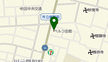 ベルフラワーの地図画像