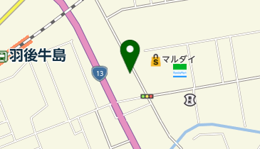 ポニー美容室の地図画像