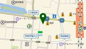 たごさく秋田西武店の地図画像