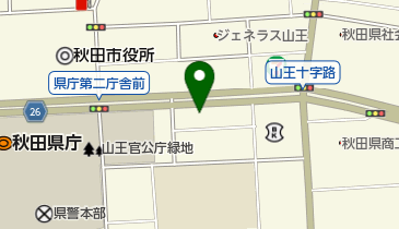 生命保険協会秋田県協会の地図画像