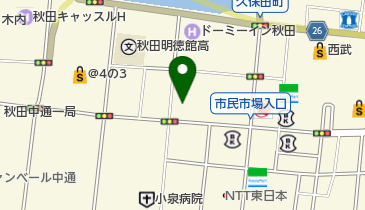 住友生命保険相互会社 秋田支社の地図画像