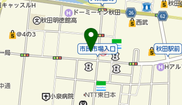 富国生命保険相互会社 秋田支社の地図画像