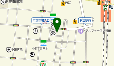 明治安田生命保険相互会社 秋田支社の地図画像