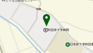 秋田赤十字病院理容室の地図画像